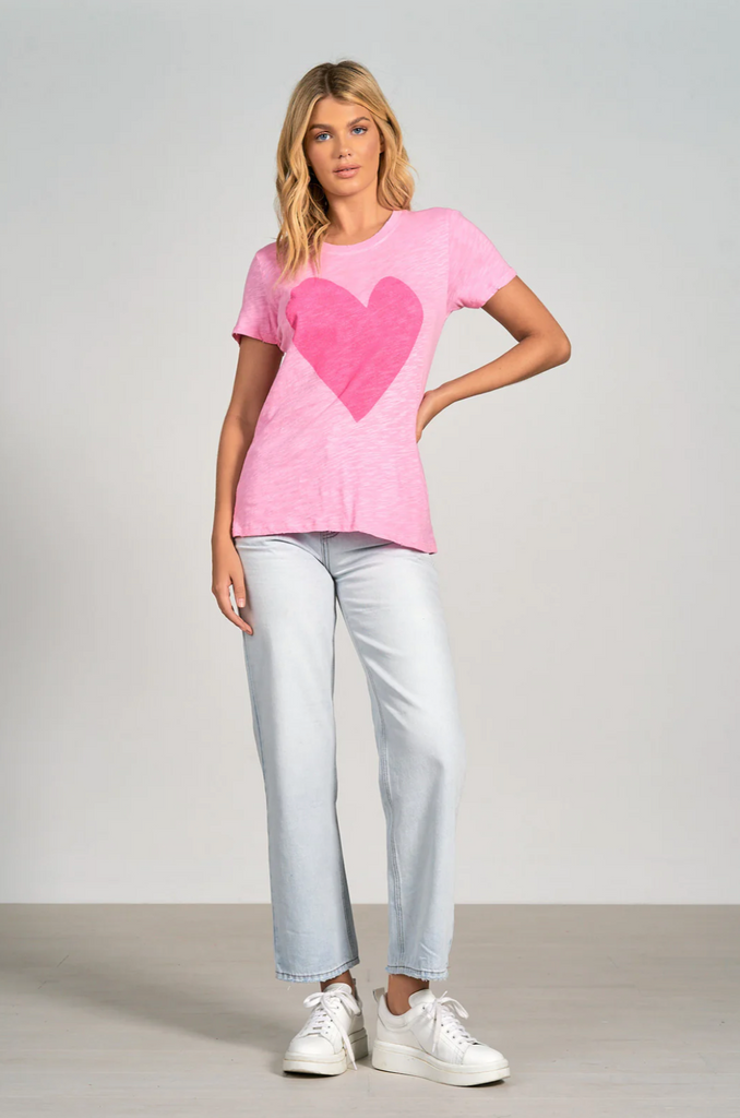 Pink heart t shirt 